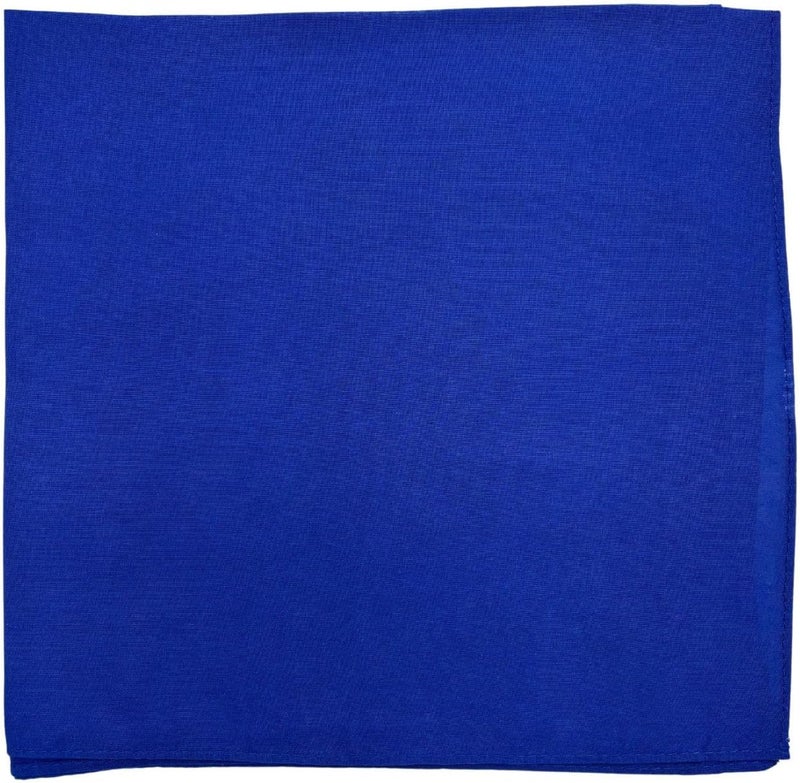 MD Style باندانا بلون صلب 100% قطن للرجال والنساء 22" × 22" منديل رأس وشال - Image 1